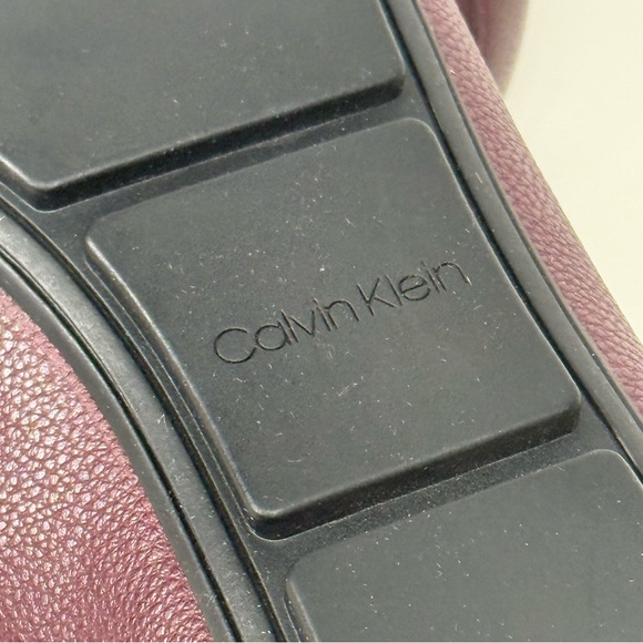 Calvin Klein Lira Loafer Women's Shoes Burgundy Size 9 Good Used Condition - Picture 9 of 11